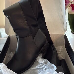 Fashion Nova Black Heeled Boots